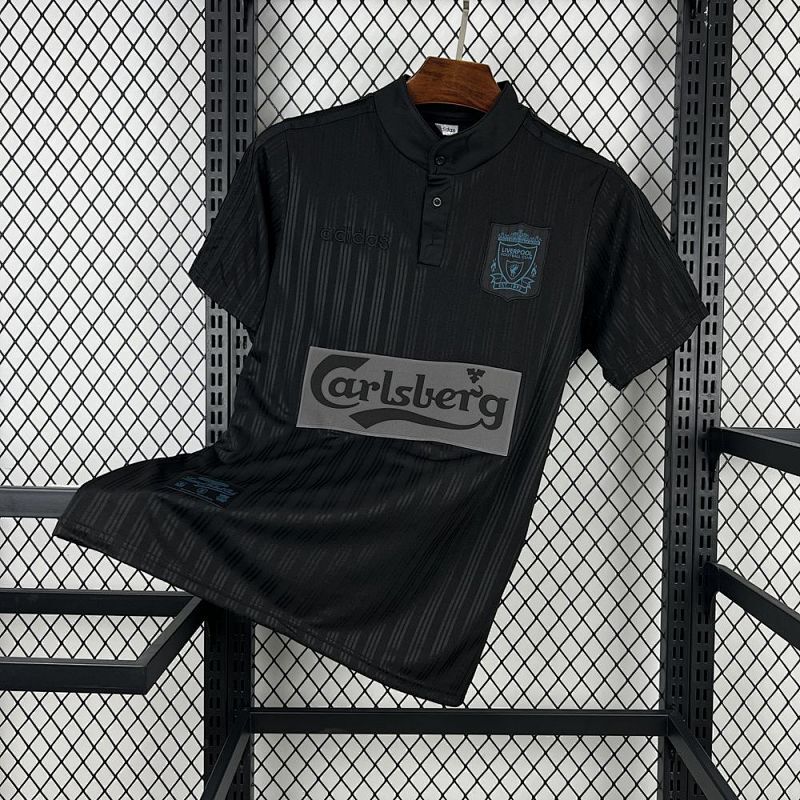 Maillot Liverpool Rétro Concept "Noir Rayures" 1995/1996