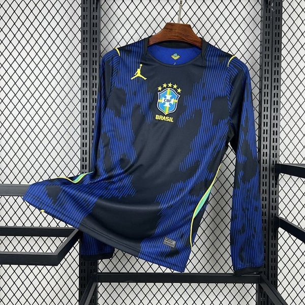 Maillot Brésil Manches Longues Extérieur Coupe Du Monde 2026