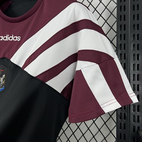 Maillot Newcastle Rétro Concept "Rayures Bordeaux" 1995/1996 — vue 4