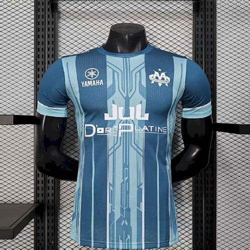 Maillot Joueur Marseille Concept "Bleu Rayures" 2025/2026 — vue 7
