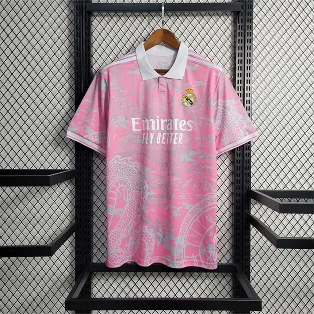Maillot Réal Madrid Polo Dragon Rose 2025/2026 SHOPIFOOT