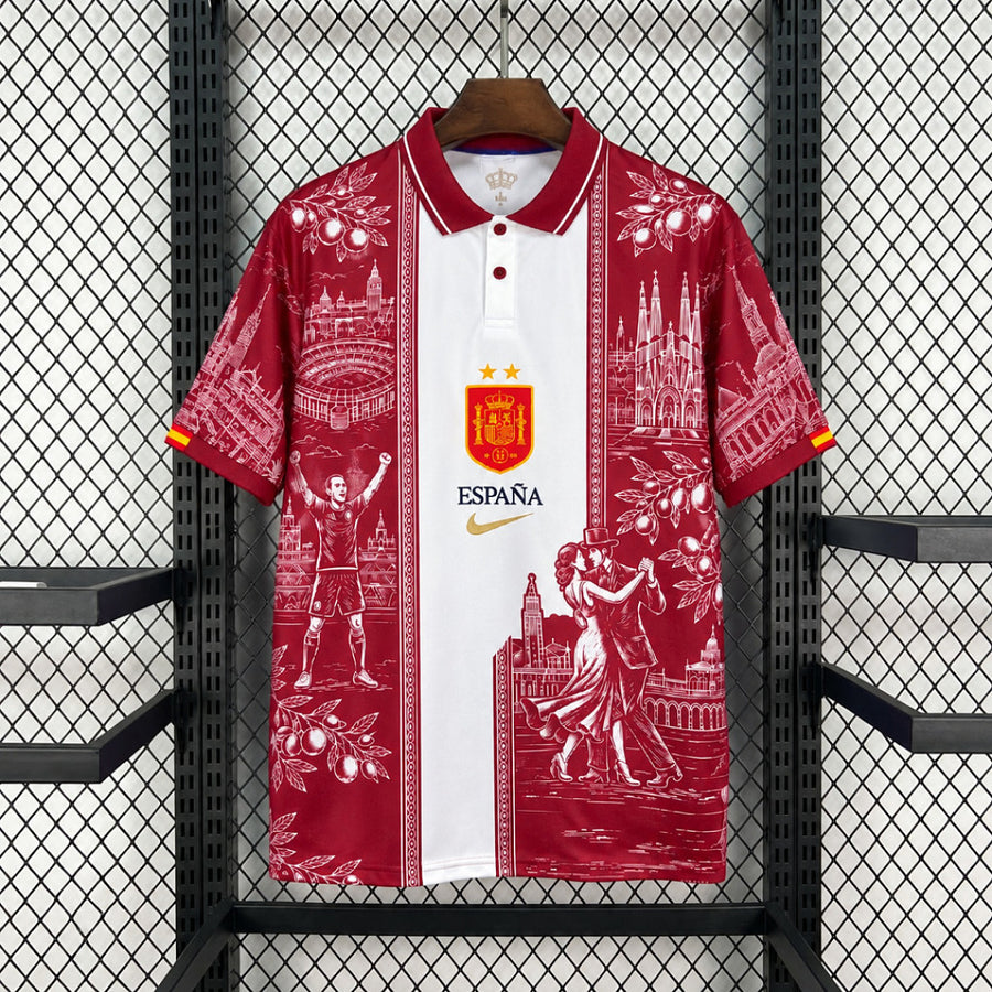 Maillot Espagne Concept "Rouge Architecture" 2026/2027
