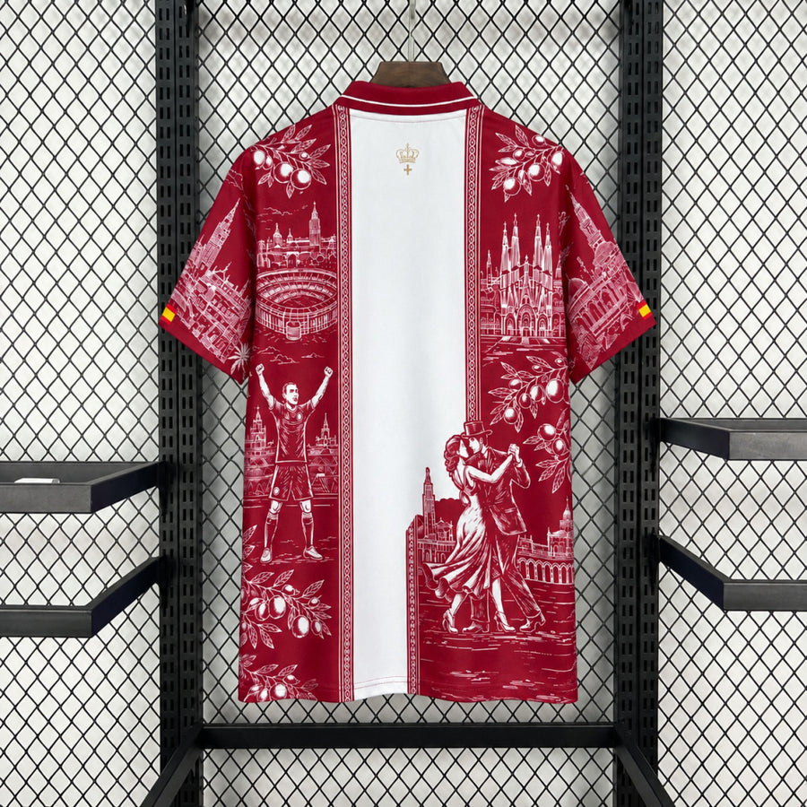 Maillot Espagne Concept "Rouge Architecture" 2026/2027 — vue 2