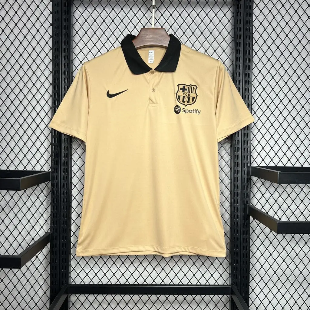 Maillot Barcelone Concept Polo Gold 2024-2025 Maillot Barcelone Concept Polo Gold 2024-2025
