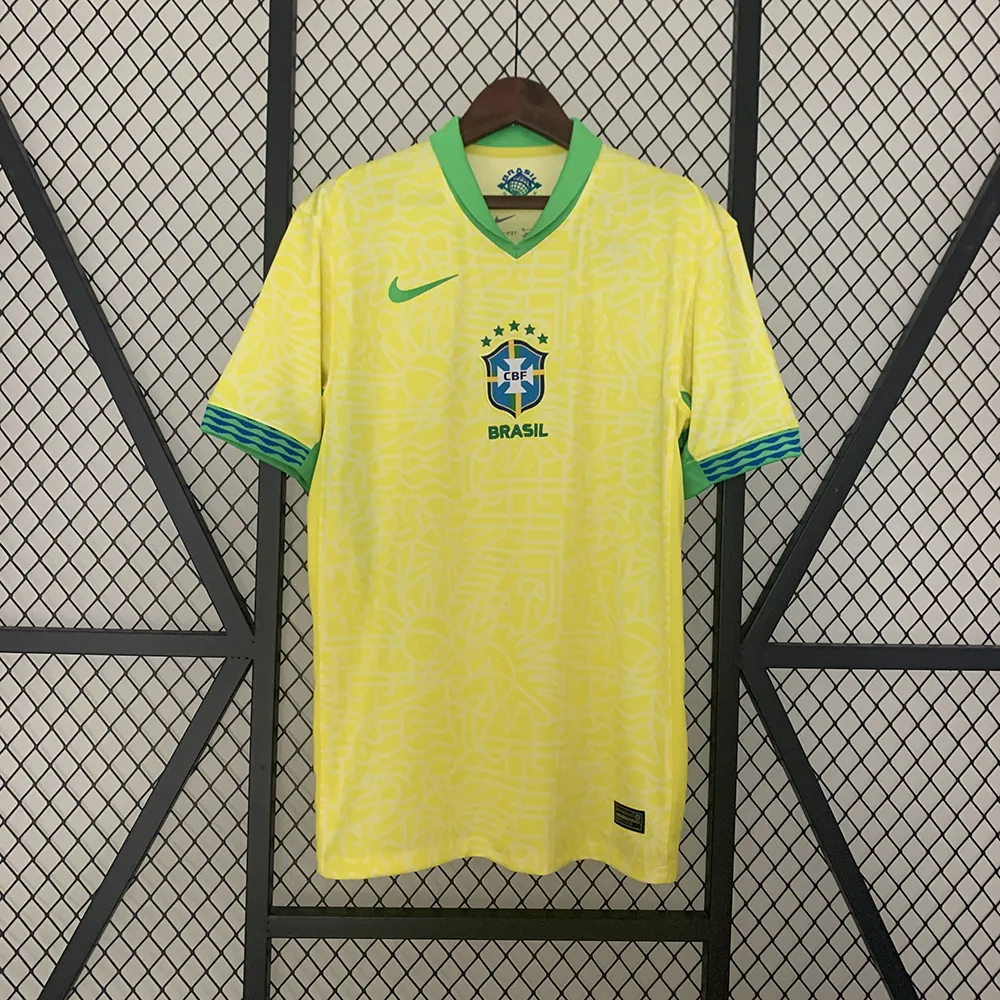 Maillot Bresil Domicile 2024-2025 (1) Brazil home jersey 2024/2025 - Image 1