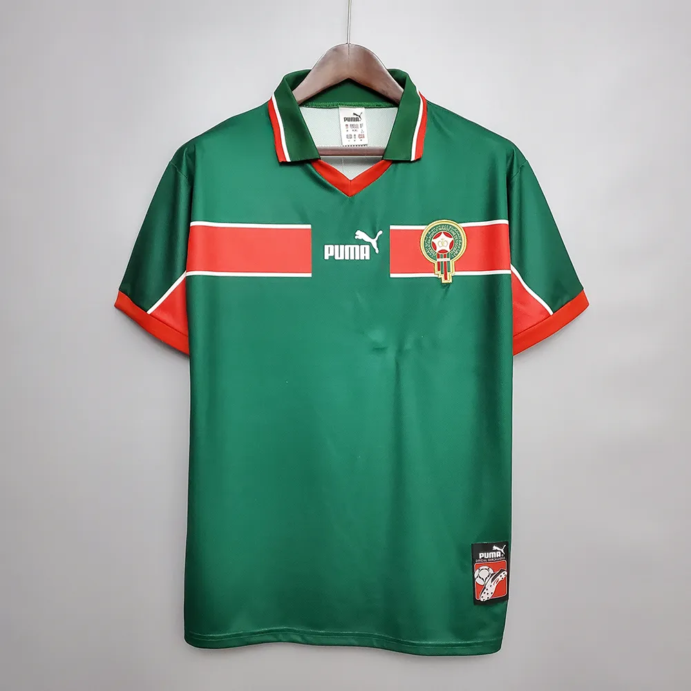 Maillot Maroc Rétro 1998 (1) Morocco Retro 1998 Jersey - Image 1