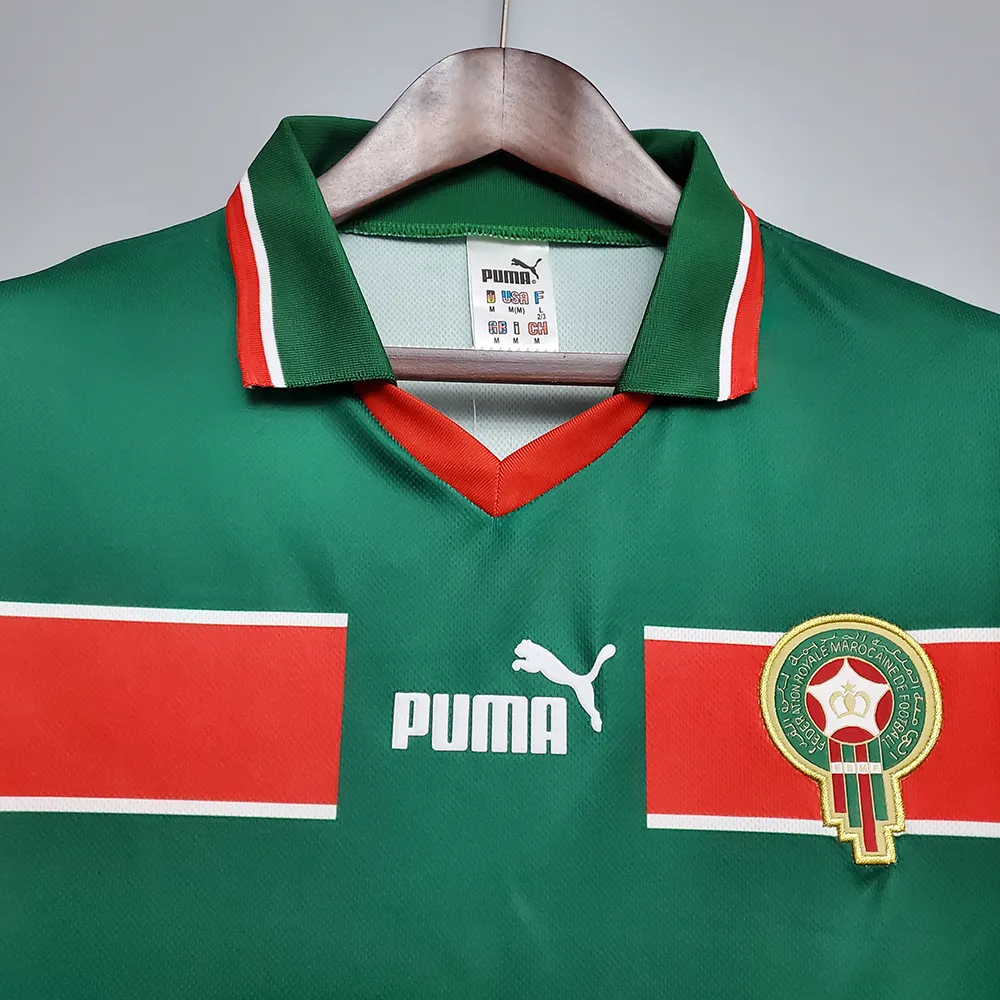 Maillot Maroc Rétro 1998 (4) Morocco Retro 1998 Jersey - Image 5