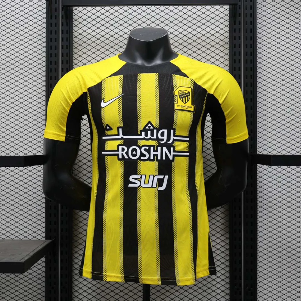 Maillot Match Al-Ittihad Domicile 2024-2025 (11) Maillot Joueur Al-Ittihad Domicile 2024/2025