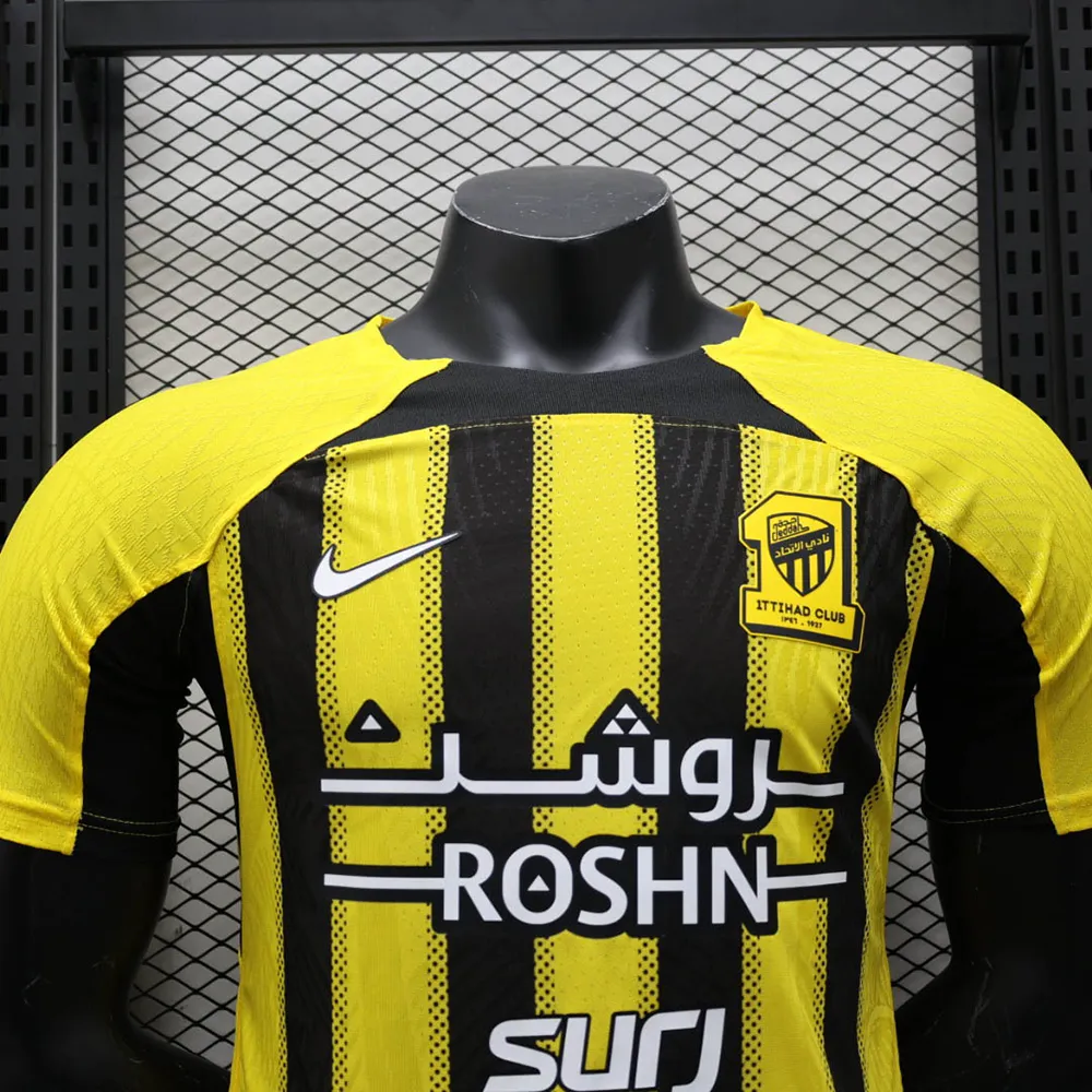 Maillot Match Al-Ittihad Domicile 2024-2025 (7) Maillot Joueur Al-Ittihad Domicile 2024/2025 – Image 3