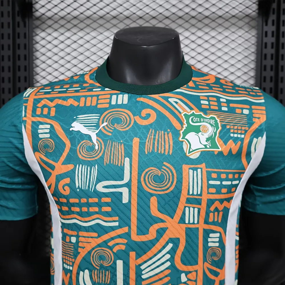 Maillot Match Côte D'Ivoire Entrainement 2024-2025 (2) Côte D'Ivoire Training jersey 2024/2025 - Image 3