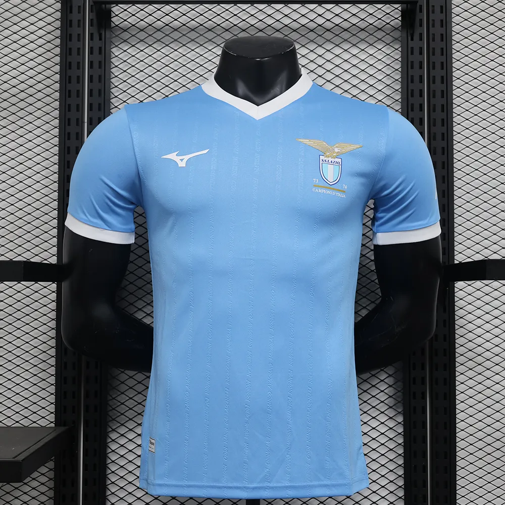 Maillot Match Lazio Rome 50 Ans Bleu 2024-2025 (6) Maillot Joueur Lazio Rome Spécial "50 Ans" Bleu 2024/2025