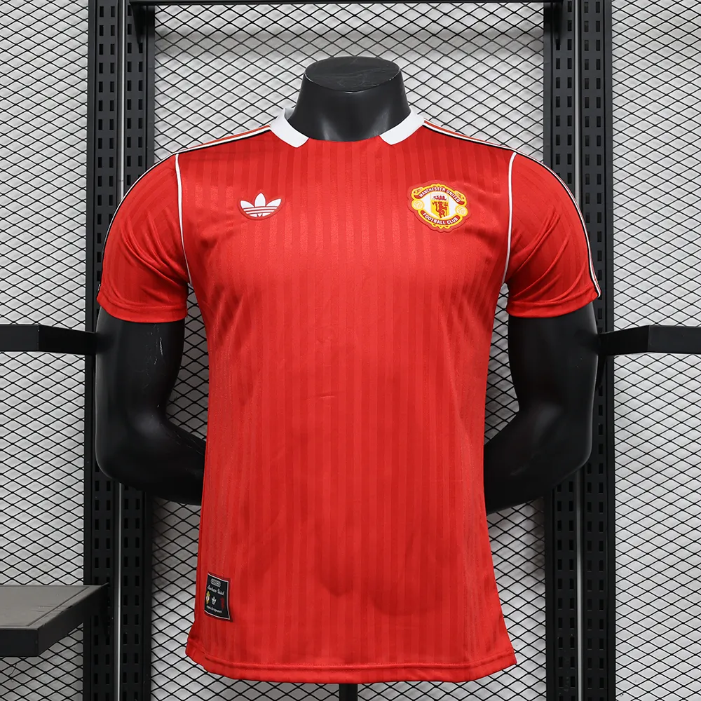 Maillot Match Manchester United Icon Rouge 2024-2025 (8) Maillot Joueur Manchester United Icon Rouge 2024/2025