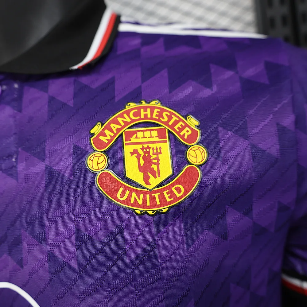 Maillot Match Manchester United Violet 2024-2025 (5) Manchester United Player Jersey Purple 2024/2025 - Image 4