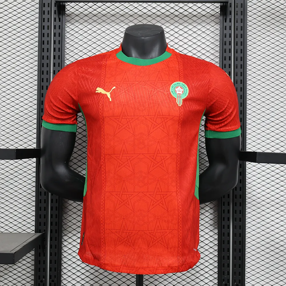 Maillot Match Maroc Domicile 2025-2026 (1) Morocco Home Player Jersey 2025/2026 - Image 1