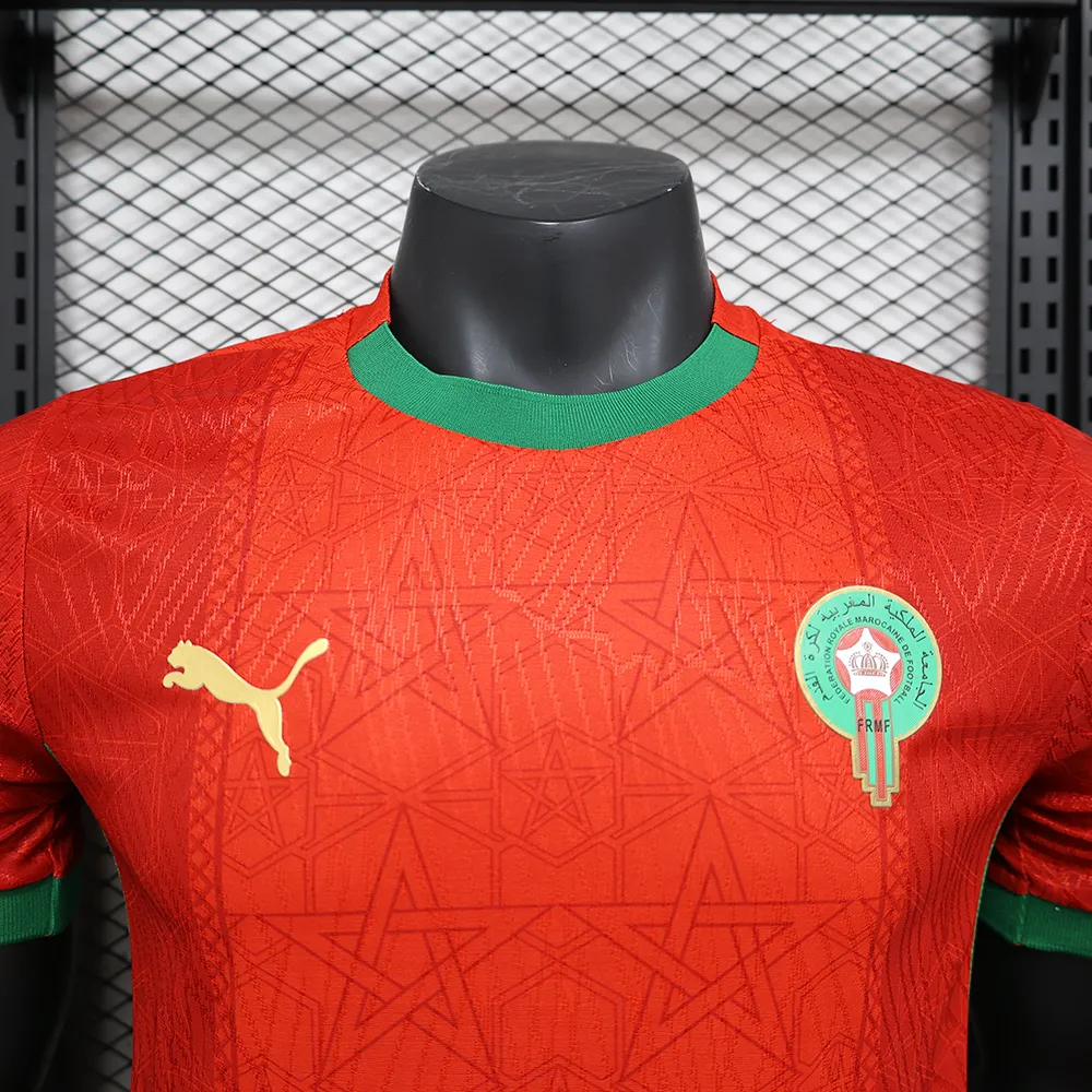 Maillot Match Maroc Domicile 2025-2026 (6) Morocco Home Player Jersey 2025/2026 - Image 3