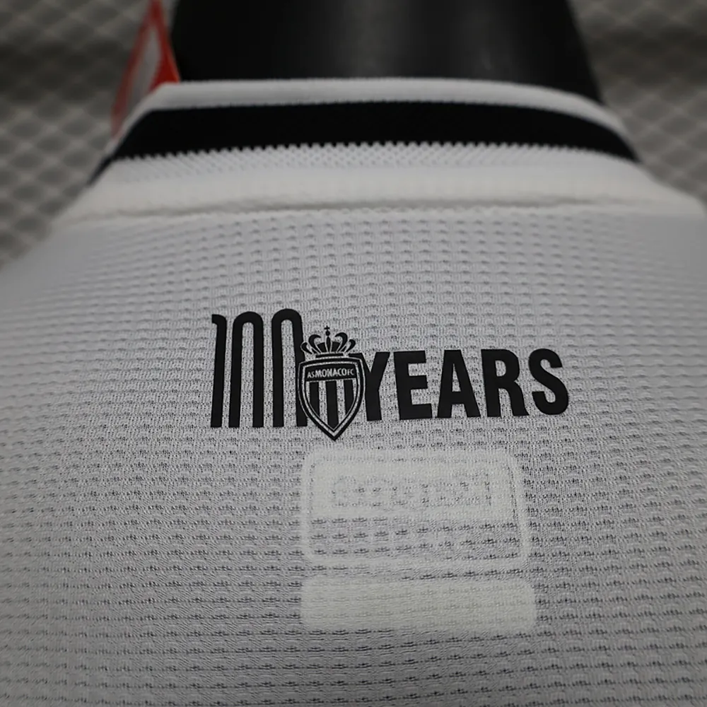 Maillot Match Monaco 100 Ans Blanc 2024-2025 (3) Maillot Joueur Monaco Spécial "100 Ans Blanc" 2024/2025 – Image 6