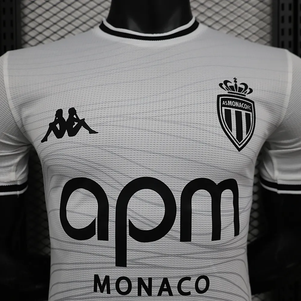 Maillot Match Monaco 100 Ans Blanc 2024-2025 (5) Maillot Joueur Monaco Spécial "100 Ans Blanc" 2024/2025 – Image 3