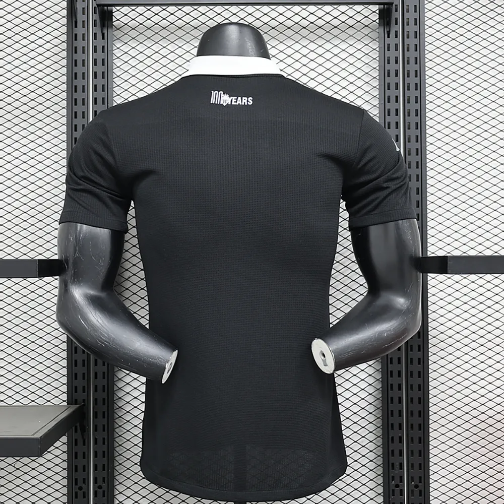 Maillot Match Monaco 100 Ans Noir 2024-2025 (2) Maillot Joueur Monaco Spécial "100 Ans Noir" 2024/2025 – Image 2