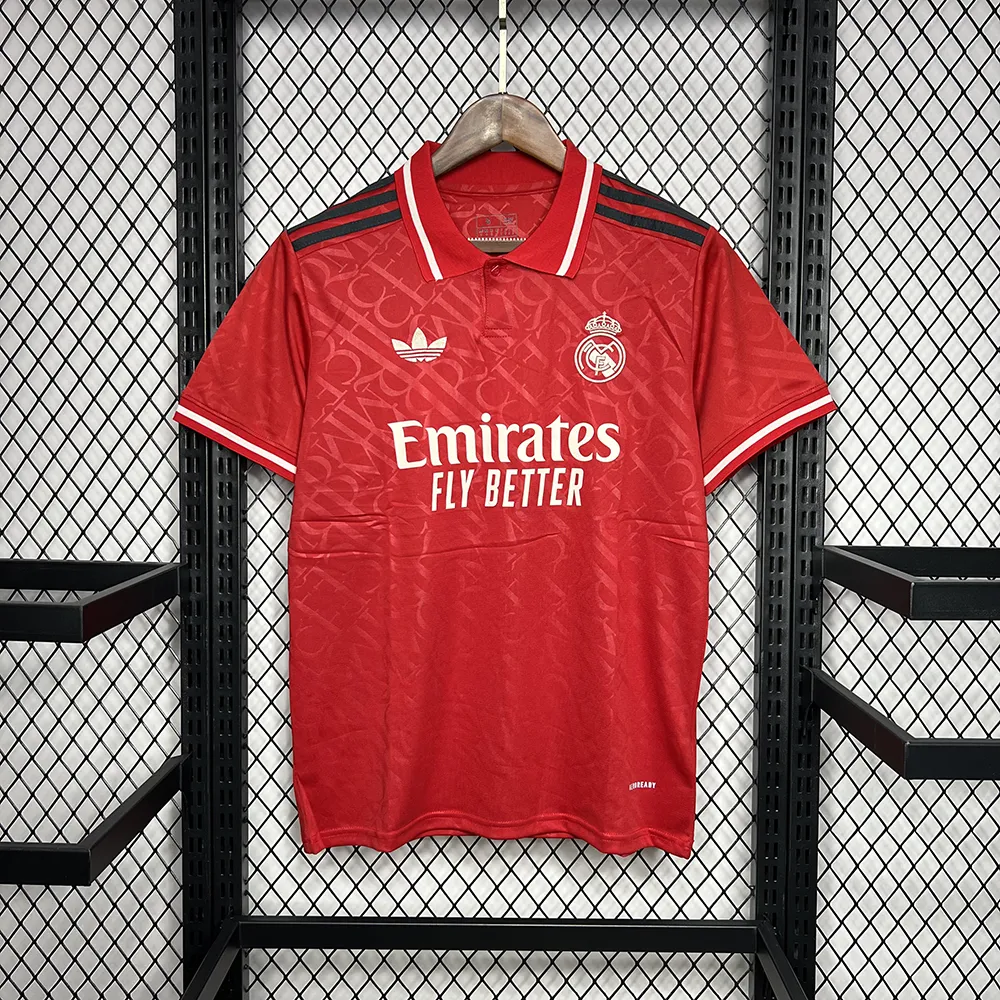 Maillot Real Madrid Rouge 2024-2025 (1) Real Madrid Concept Red jersey 2024/2025 - Image 1