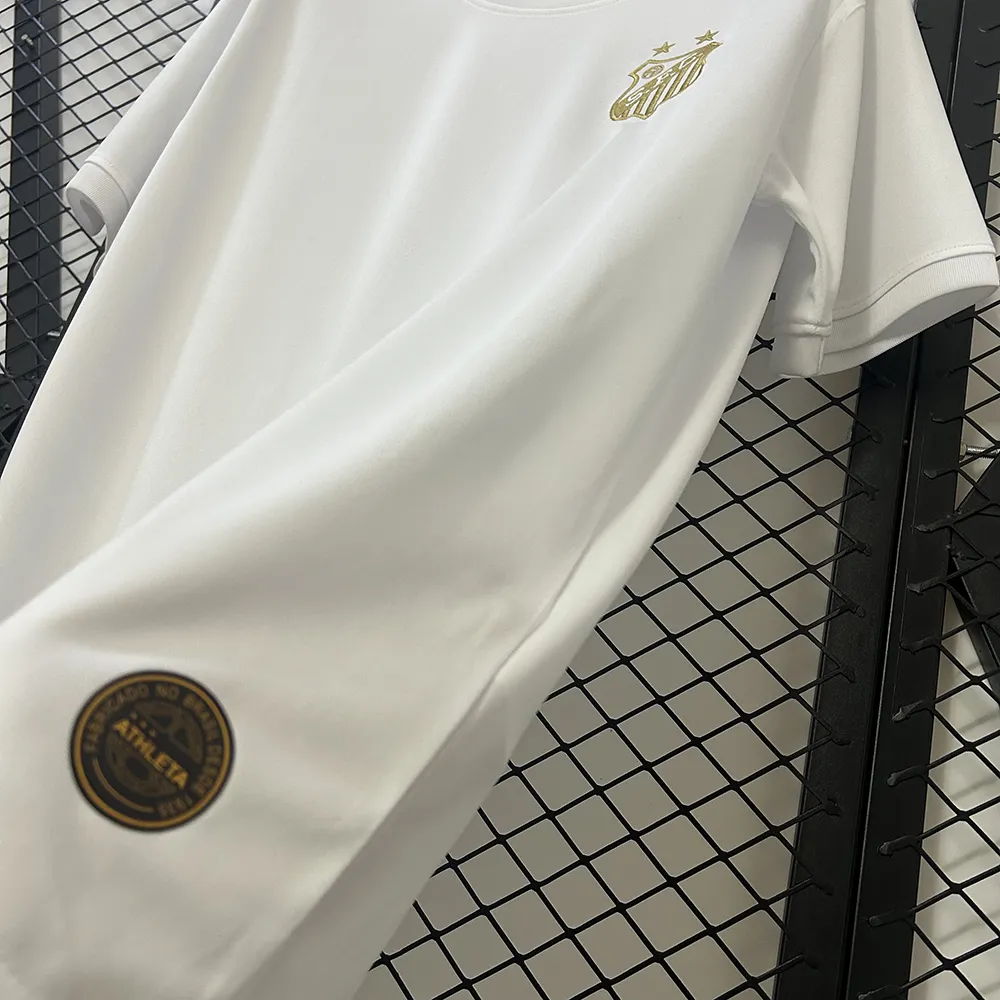 Maillot Santos Special Pele 1000 Buts Blanc (5) Maillot Santos Spécial Pele 1000 Buts Blanc – Image 6