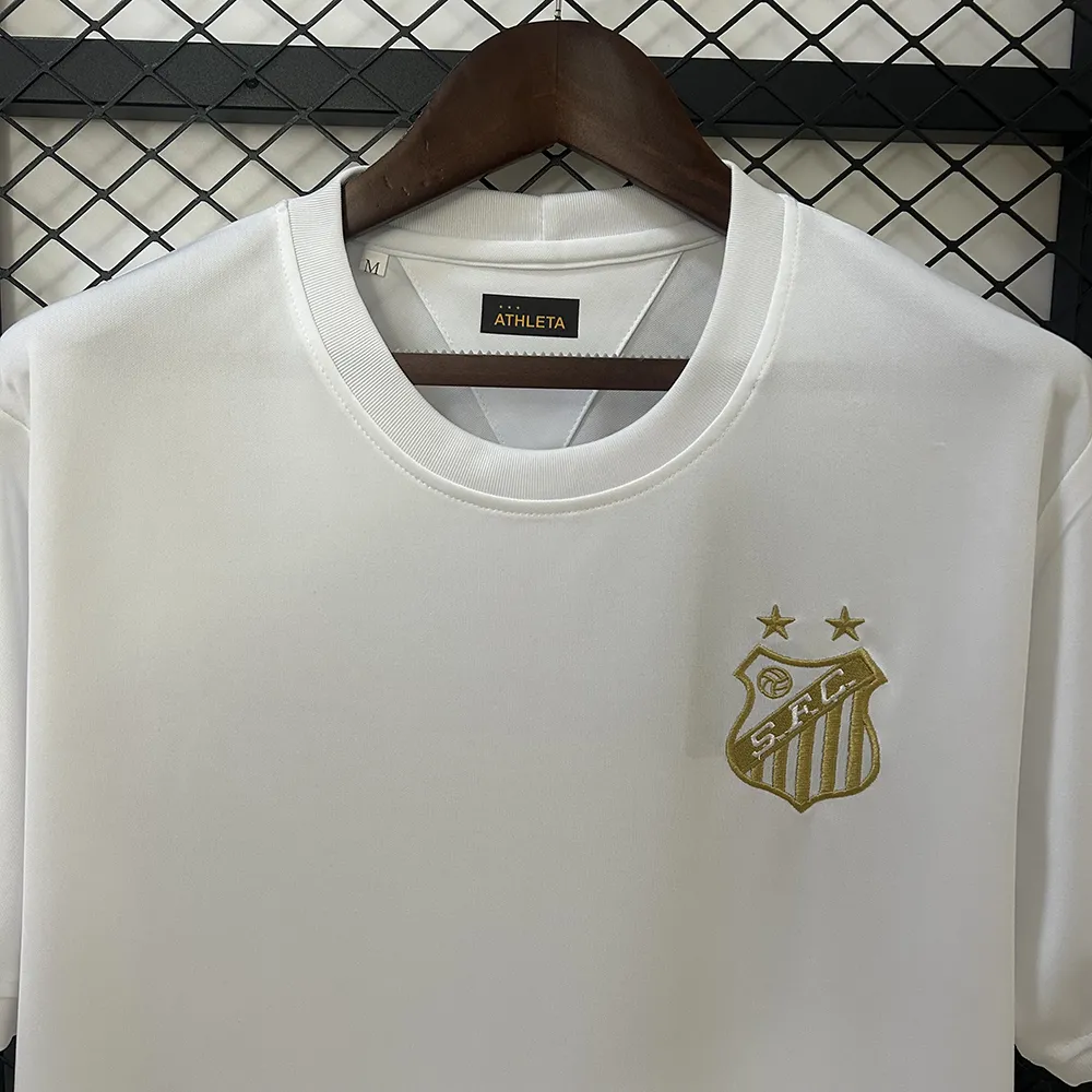 Maillot Santos Special Pele 1000 Buts Blanc (9) Maillot Santos Spécial Pele 1000 Buts Blanc – Image 3