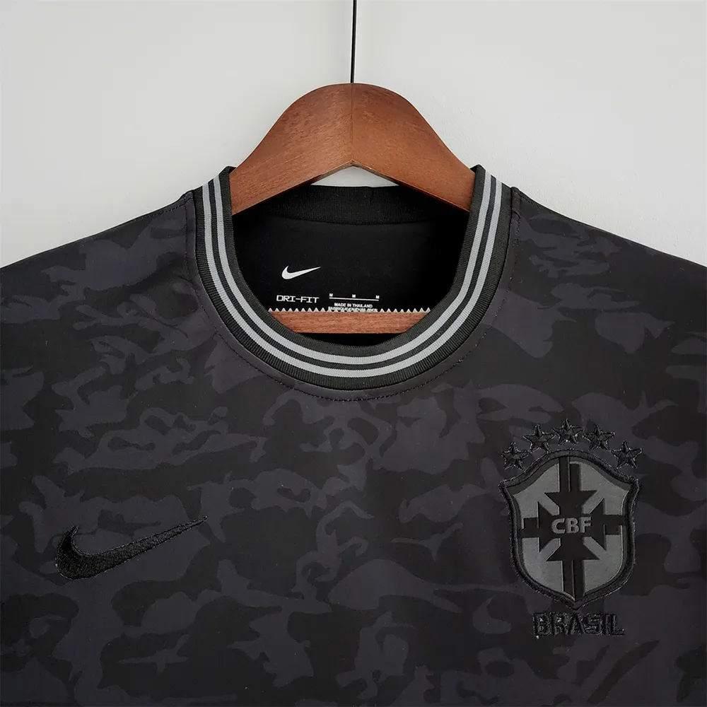 Maillot Bresil Edition Special All Black 2022 (4) Brazil Special Edition All Black Jersey 2022 - Image 4
