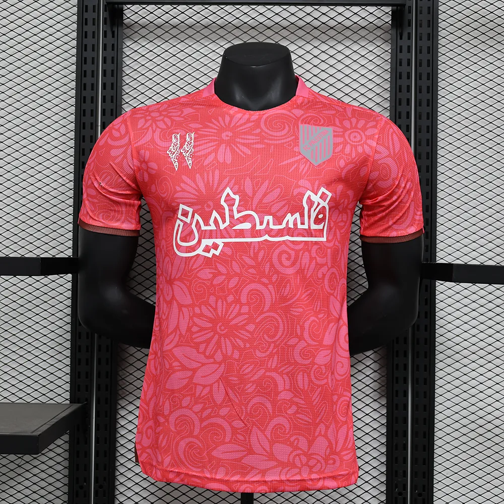 Maillot Match Palestine Concept Fleur Rose 2025-2026 (1) Maillot Joueur Palestine Concept Fleur Rose 2025/2026