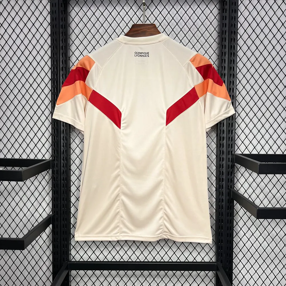 Maillot Olympique Lyonnais Style Retro 2024-2025 (5) Maillot Olympique Lyonnais Style Retro 2024/2025 – Image 2
