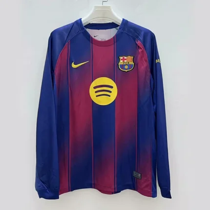 Maillot Barcelone Domicile Manches Longues 2025/2026