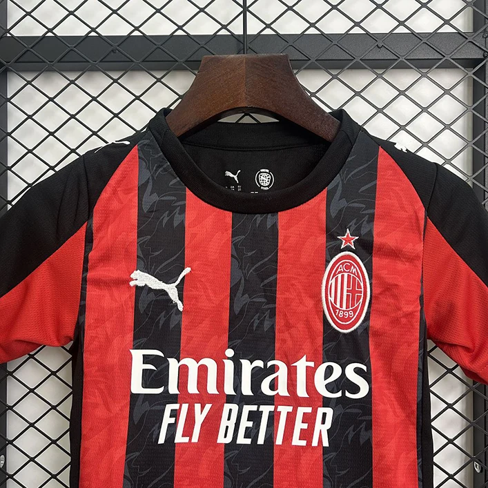 Maillot Enfant AC Milan Domicile 2025-2026 (1) AC Milan Home Jersey Kids 2025/2026 - Image 6