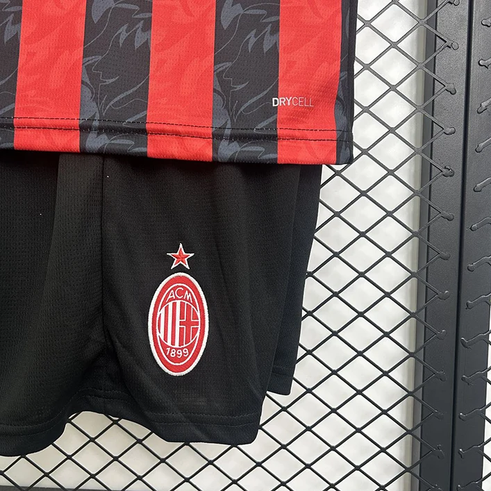 Maillot Enfant AC Milan Domicile 2025-2026 (4) AC Milan Home Jersey Kids 2025/2026 - Image 5