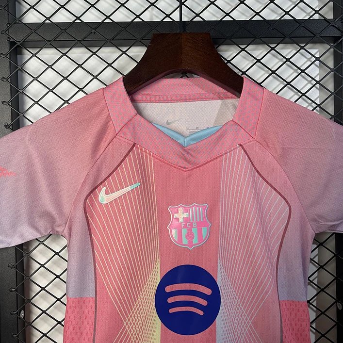 Maillot Enfant Barcelone Concept Rose 2025-2026 (6) Barcelona Concept Pink Jersey Kids 2025/2026 - Image 3