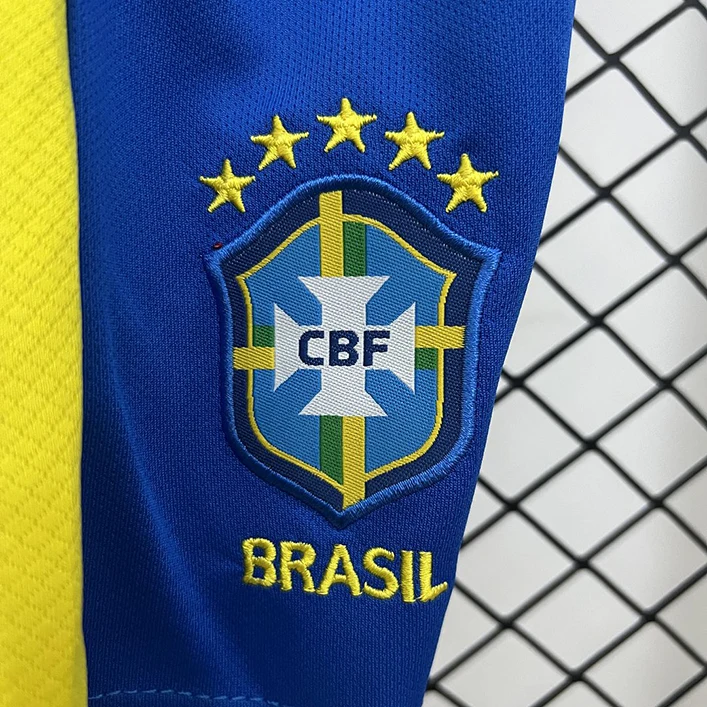 Maillot Enfant Brésil Domicile 2025-2026 (4) Brazil Home Jersey Kids 2025/2026 - Image 4