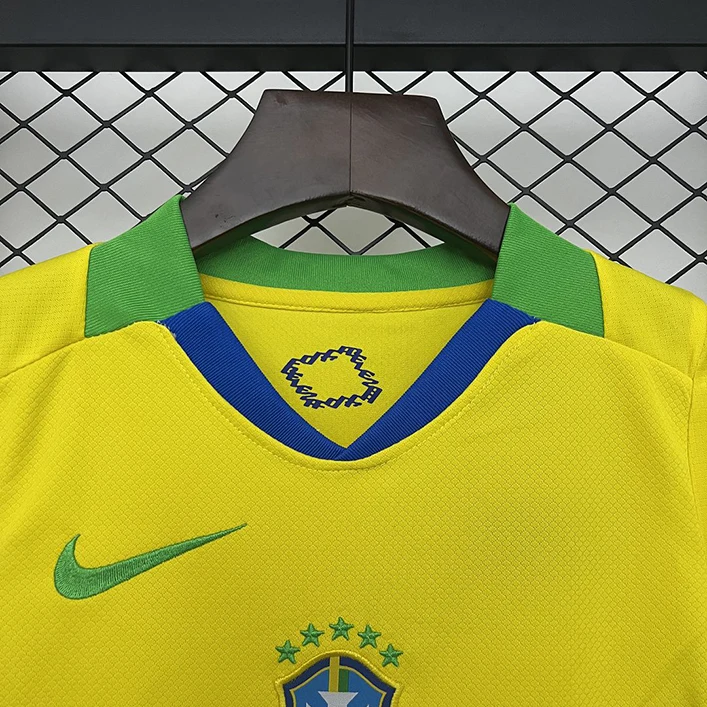 Maillot Enfant Brésil Domicile 2025-2026 (6) Brazil Home Jersey Kids 2025/2026 - Image 5