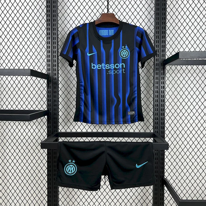 Maillot Enfant Inter Milan Domicile 2025-2026 (1) Maillot Enfant Inter Milan Domicile 2025/2026