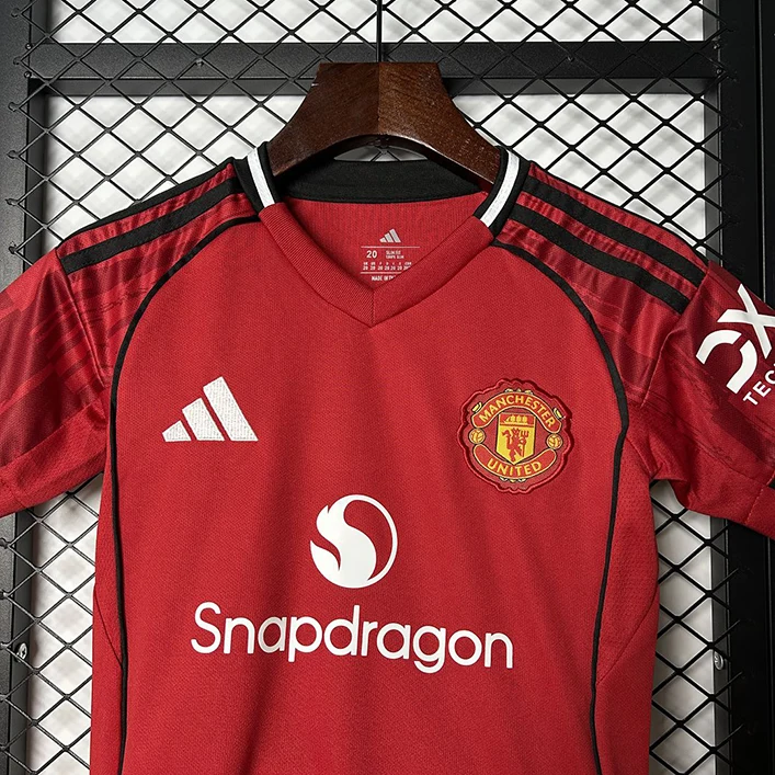 Maillot Enfant Manchester United Domicile 2025-2026 (6) Manchester United Home Jersey Kids 2025/2026 - Image 5