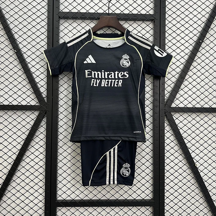 Maillot Enfant Real Madrid Extérieur 2025-2026 (1) Maillot Enfant Real Madrid Extérieur 2025/2026