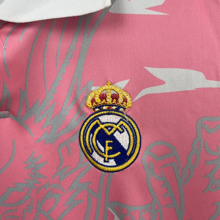 Maillot Enfant Real Madrid Rose 2025-2026 (3) Real Madrid Pink Jersey Kids 2025/2026 - Image 4