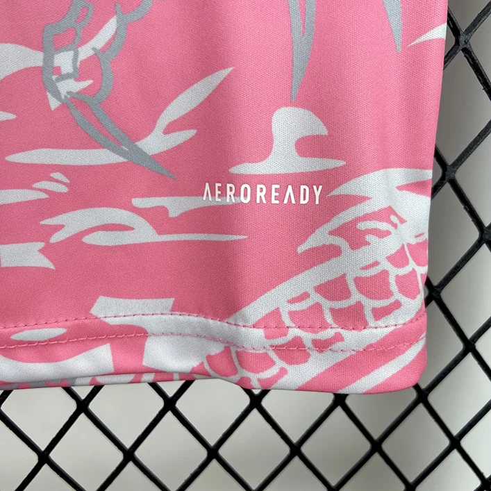 Maillot Enfant Real Madrid Rose 2025-2026 (5) Real Madrid Pink Jersey Kids 2025/2026 - Image 5