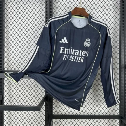 Maillot Real Madrid Extérieur Manches Longues 2025/2026